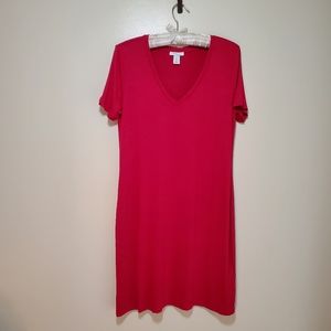 Daily Ritual women's red t-shirt dress, sz M